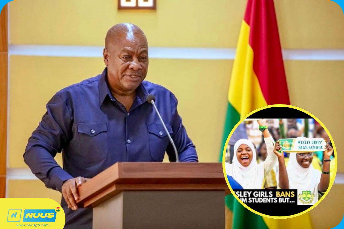 Mahama Urges Faith-Based Schools to Respect Religious Diversity in Wesley Girls Controversy